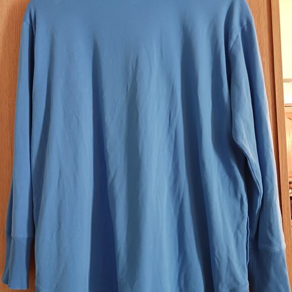 L.L. Bean Cowl Neck Pullover Soft Blue Loungewear Size XL - Picture 5 of 6